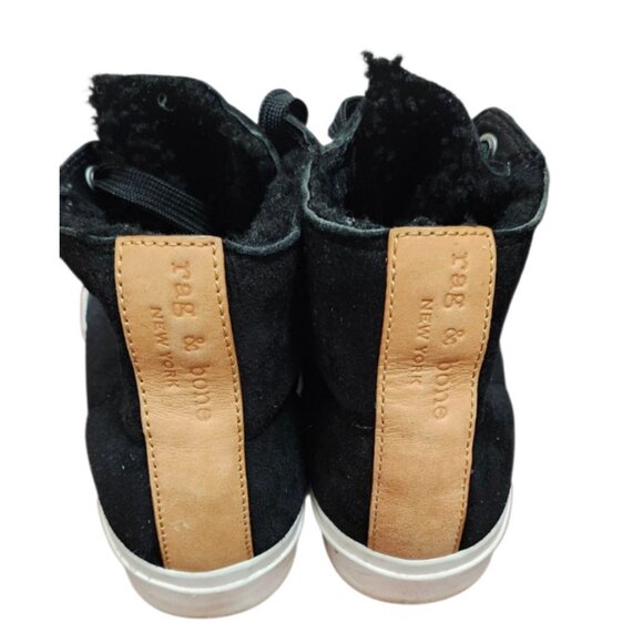 rag & bone Shearling High-Top Sneakers Size EU 38/US 7.5 - Picture 5 of 15
